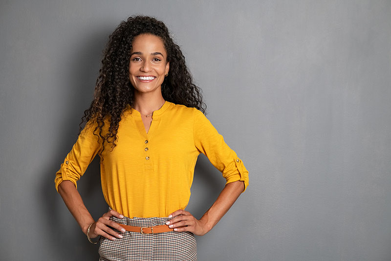 Woman with healthy smile